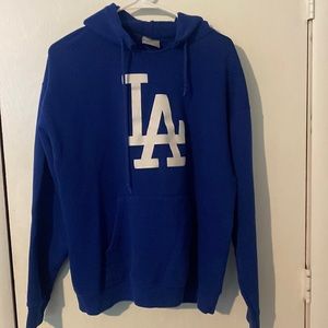 Los Angeles Dodgers MLB branded hoodie. Blue Large